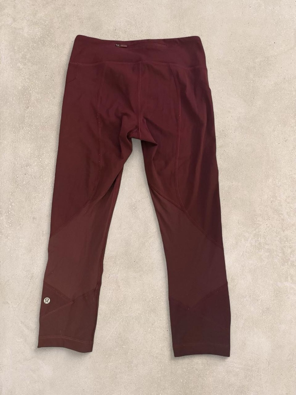 Lululemon Burgundy Capri Leggings Size 4 Y2K